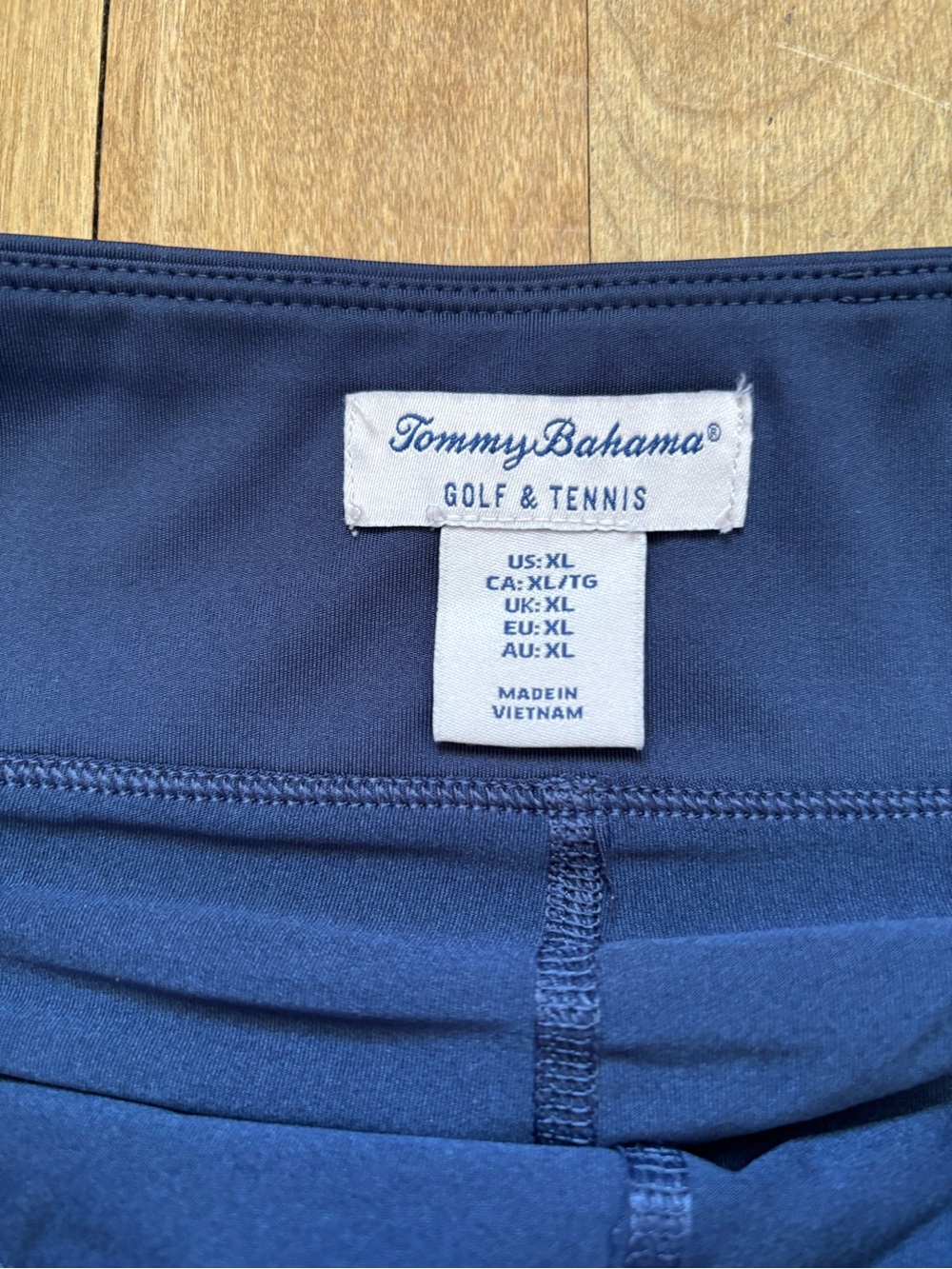 Tommy Bahama Navy Mini Skirt or Skort with Ruffle Hem XL - Picture 4 of 6